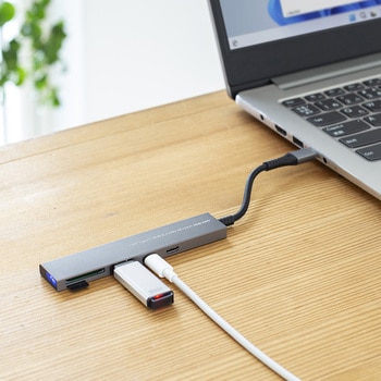USBハブ_USB 5Gbps_カードリーダー付き サンワサプライ