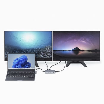 USB-DKM8S ドッキングステーション_USB TypeC サンワサプライ