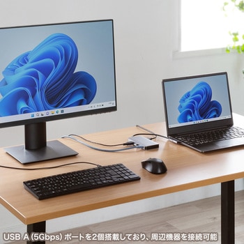 ドッキングステーション_USB TypeC サンワサプライ