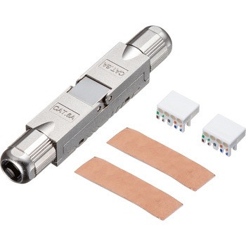 RJ-45用中継アダプタ_CAT6A_メタルタイプ サンワサプライ