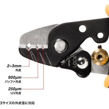 外皮むき工具_光ファイバケーブル用 サンワサプライ