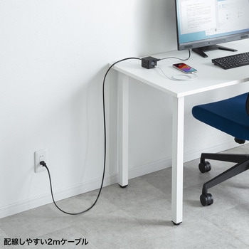 電源タップ_USB急速充電機能付き_GaN PD67W サンワサプライ
