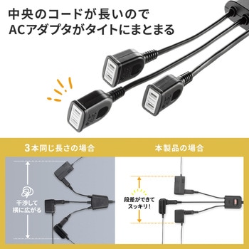 電源延長コード_一括集中スイッチ付き サンワサプライ