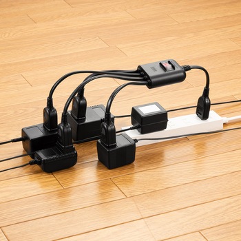 電源延長コード_一括集中スイッチ付き サンワサプライ
