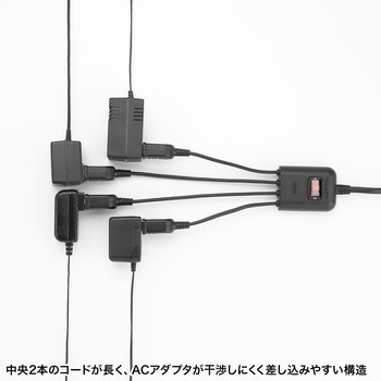 電源延長コード_一括集中スイッチ付き サンワサプライ