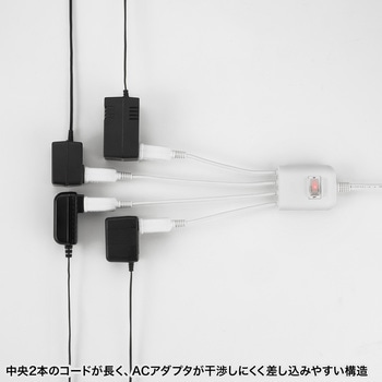 電源延長コード_一括集中スイッチ付き サンワサプライ