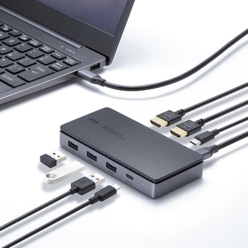 ドッキングステーション_USB Type-C サンワサプライ