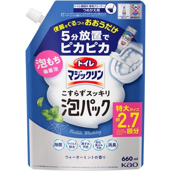 トイレマジックリン こすらずスッキリ泡パック ウォーターミントの香り つめかえ用 660ml 花王