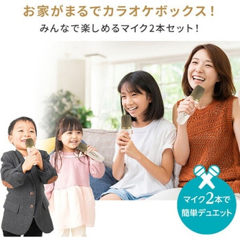 カラオケ マイク&スピーカー USB充電式 Bluetooth搭載 NAKAGAMI