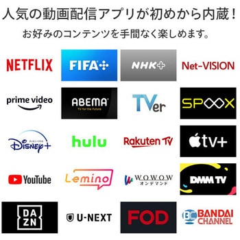 4K液晶テレビ 65V型 3年保証 ネット動画 Apple Airplay2/Anyview Cast 対応 Hisense(ハイセンス)