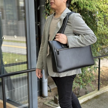 角シボ型押しトートバッグ 平野鞄