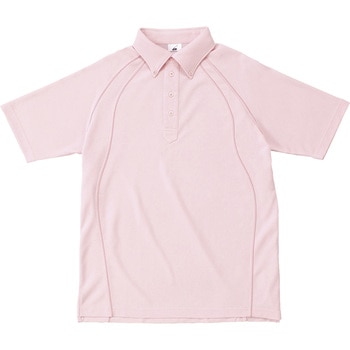 ボタンダウンポロシャツ ピンク XL フェリック