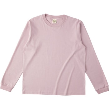 オーガニックコットンロングスリーブTシャツ(リブ有) ダスティピンク XL - フェリック