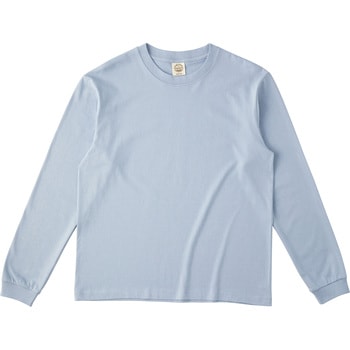 オーガニックコットンロングスリーブTシャツ(リブ有) アシッドブルー M フェリック