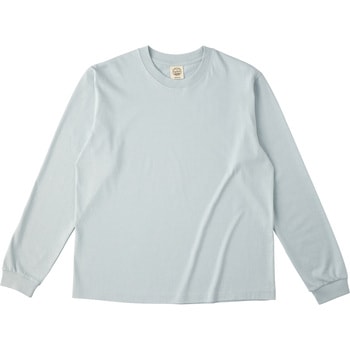 オーガニックコットンロングスリーブTシャツ(リブ有) シャロウグリーン S フェリック