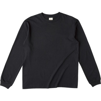 オーガニックコットンロングスリーブTシャツ(リブ有) スミクロ XXL フェリック