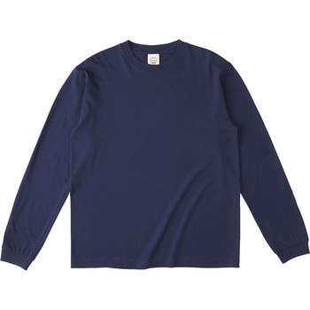 オーガニックコットンロングスリーブTシャツ(リブ有) パープルネイビー M フェリック