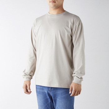 オーガニックコットンロングスリーブTシャツ(リブ有) パープルネイビー M フェリック