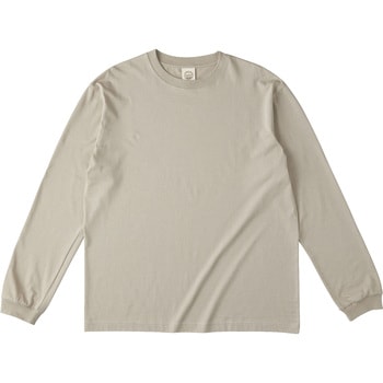 オーガニックコットンロングスリーブTシャツ(リブ有) ミルキーグレー L フェリック