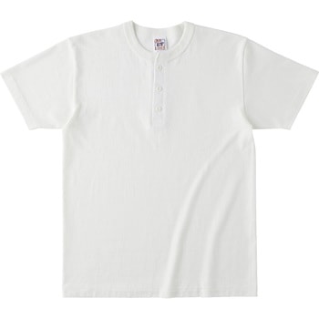 オープンエンド マックスウェイト ヘンリーネックTシャツ ナチュラル S フェリック