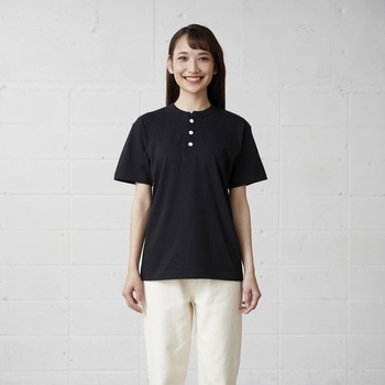 オープンエンド マックスウェイト ヘンリーネックTシャツ デニム L フェリック