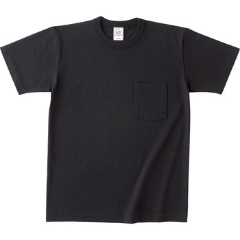 オープンエンド マックスウェイト バインダーネックポケットTシャツ ディープブラック M フェリック