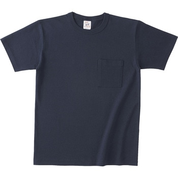 オープンエンド マックスウェイト バインダーネックポケットTシャツ ネイビー XXL フェリック
