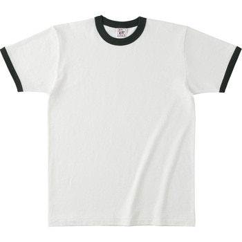 オープンエンド マックスウェイト リンガーTシャツ ナチュラル/フォレストグリーン XXL フェリック