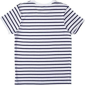 ナローボーダーTシャツ ホワイト/ネイビー M フェリック