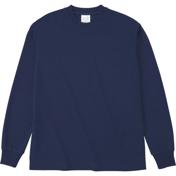 ハニカム長袖Tシャツ(リブ有) ネイビー JL フェリック