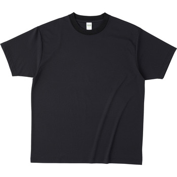 コットンライクドライTシャツ(リサイクルポリ50%) ブラック S フェリック
