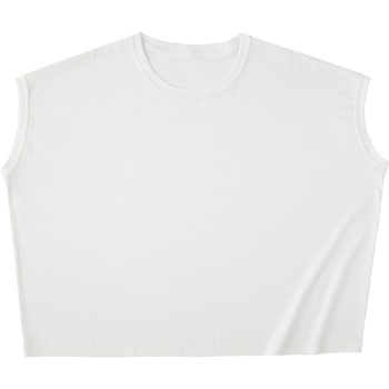 スリーブレスワイドTシャツ オフホワイト M フェリック
