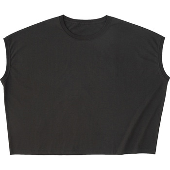 スリーブレスワイドTシャツ ディープブラック M フェリック