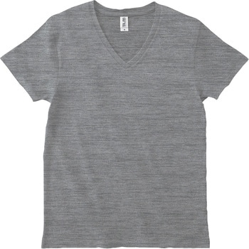 スリムフィットVネックTシャツ ヘザーグレー S フェリック