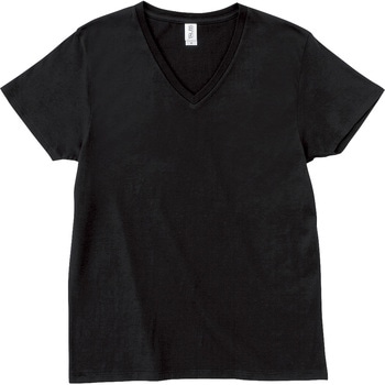 スリムフィットVネックTシャツ ブラック XS フェリック