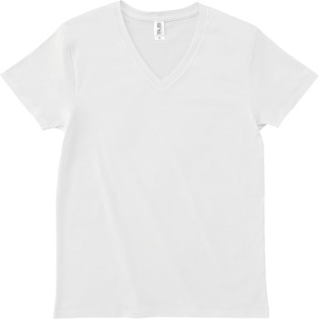 スリムフィットVネックTシャツ オフホワイト L フェリック