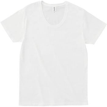 スリムフィットUネックTシャツ オフホワイト S - フェリック