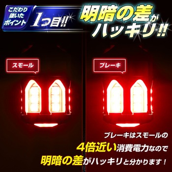 T20 ダブル LED ブレーキランプ専用バルブ  12v専用 竹村商会