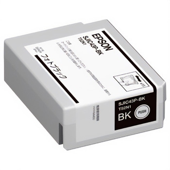 エプソン SJIC43P-BK ラベルプリンター用 インクカートリッジ(フォトブラック) EPSON
