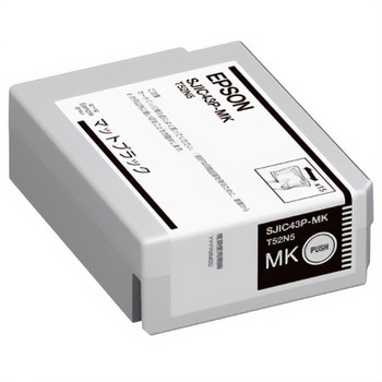 エプソン SJIC43P-MK ラベルプリンター用 インクカートリッジ(マットブラック) EPSON