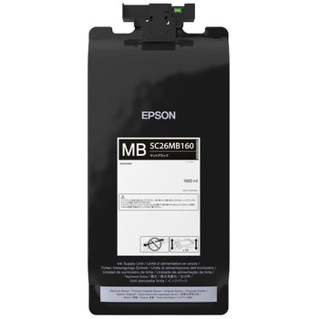 エプソン SC26MB160 インクパック/マットブラック(1600ml) EPSON