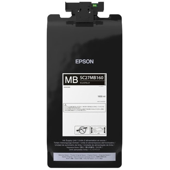 エプソン SC27MB160 インクパック/マットブラック(1600ml) EPSON