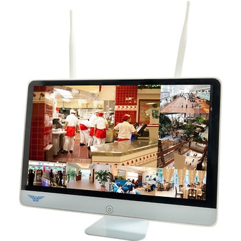 防犯カメラ 無線式 16インチモニター一体型Wi-Fi NVR 10chモデル HDD：4TB搭載 塚本無線