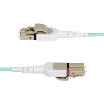 光ファイバーケーブル/OM4 マルチモード/LC-LC/UPCコネクター/2芯/LOMMF/VCSEL/100Gbps/低挿入損失/LSZH/ネットワーク通信用 オプティカル パッチコード StarTech.com