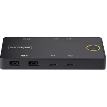 KVMスイッチ/2ポート/USB-C接続/シングルモニター/4K60Hz HDMI DP Altモード/2台同時USB 100W PD/Type-C USB4 Thunderbolt 3/4対応/PC パソコン CPU切替器 2台用 StarTech.com