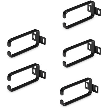 サーバーラック ケーブルホルダー/5個入り/1U/4.5 x 10cm/19インチ データセンターラック キャビネット用/ケーブル管理 Dリングフック/ケーブルオーガナイザー ワイヤーマネージャー ハンガー StarTech.com