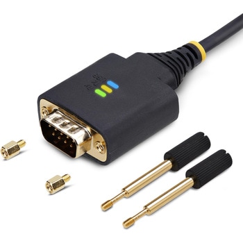 USB - RS232Cシリアル変換ケーブル/ストレート/USB 2.0/1m/1ポート/COM保持機能/ESD保護/各種OS対応/DB9シリアルコンバーター StarTech.com