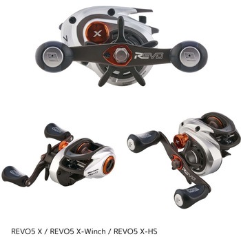右) REVO5 X-Winch AbuGarcia(アブガルシア) 自重204g ハンドル