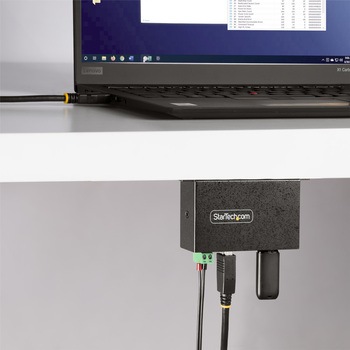 USBハブ/マネージドUSB/USB 3.2 Gen 1 Type-A(5Gbps)/産業用 メタル筐体/ESDレベル4保護機能/DINレール 壁面設置対応/高耐久 工業用 業務用 USB 3.0 3.1拡張ハブ StarTech.com
