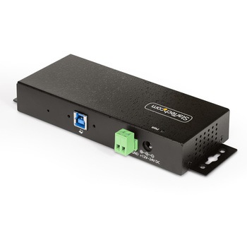 USBハブ/マネージドUSB/USB 3.2 Gen 1 Type-A(5Gbps)/産業用 メタル筐体/ESDレベル4保護機能/DINレール 壁面設置対応/高耐久 工業用 業務用 USB 3.0 3.1拡張ハブ StarTech.com